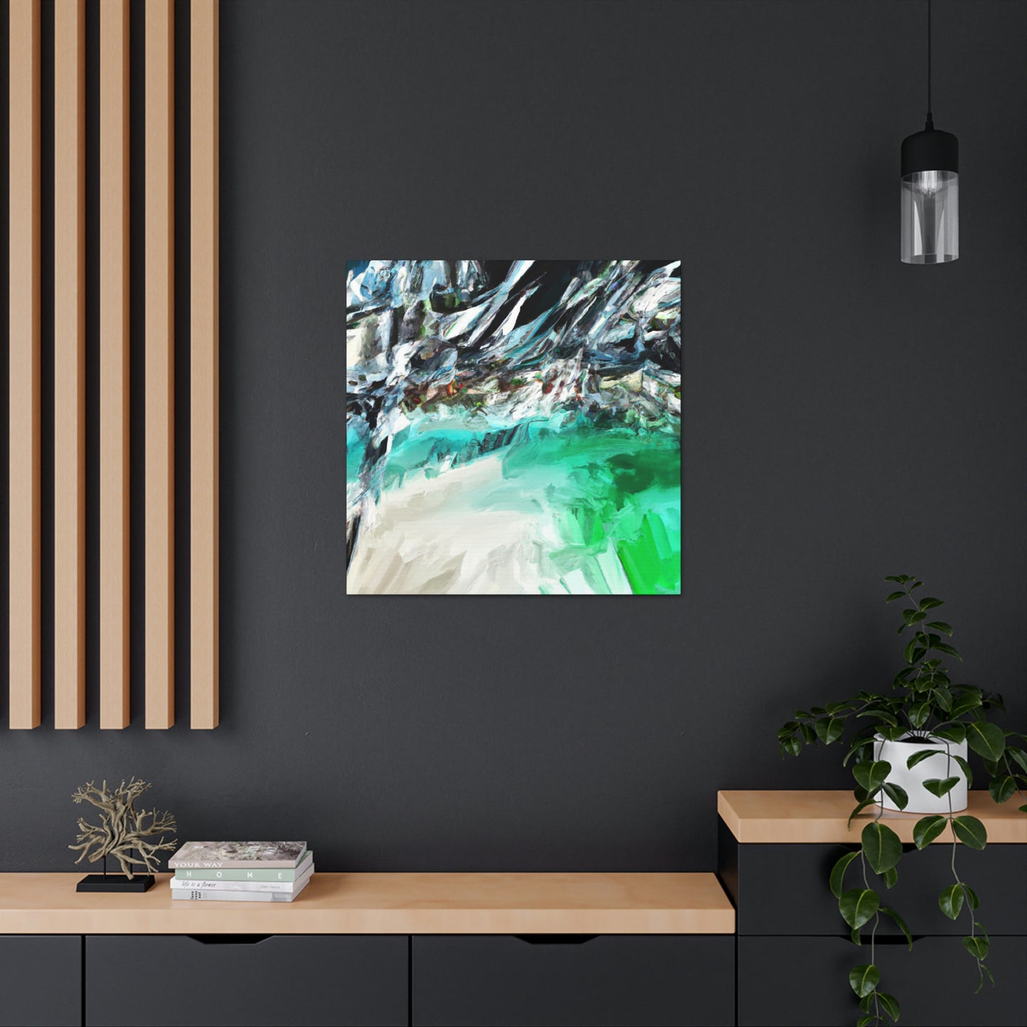 "Seascape Beach Painting" - Canvas