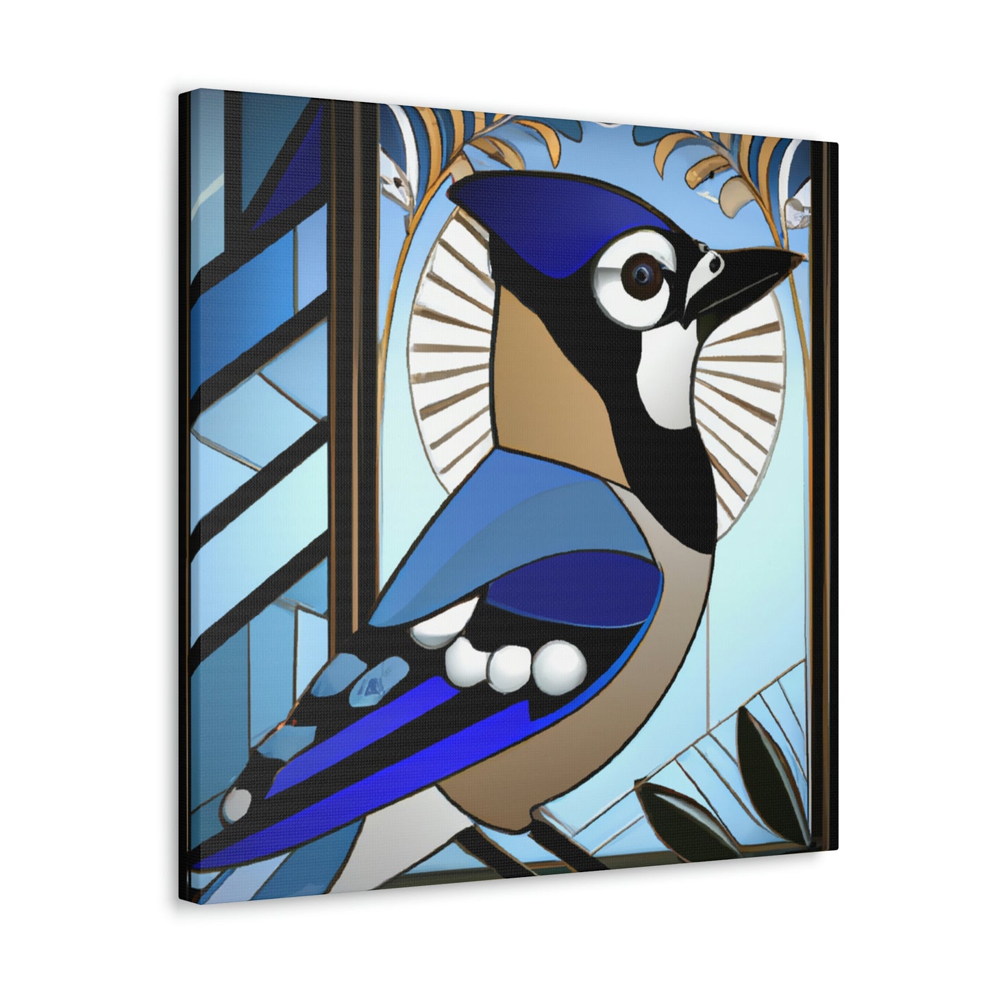 "Midnight Blue Jay Dream" - Canvas