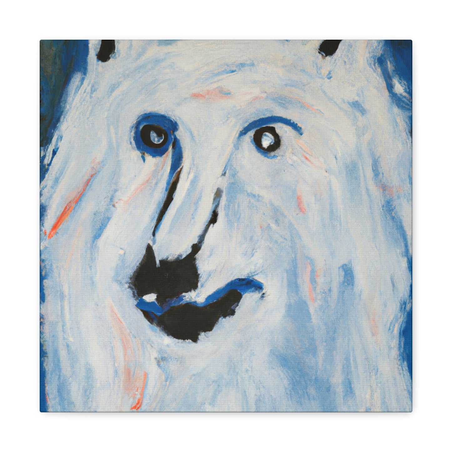 "Arctic Wolf's Silence" - Canvas