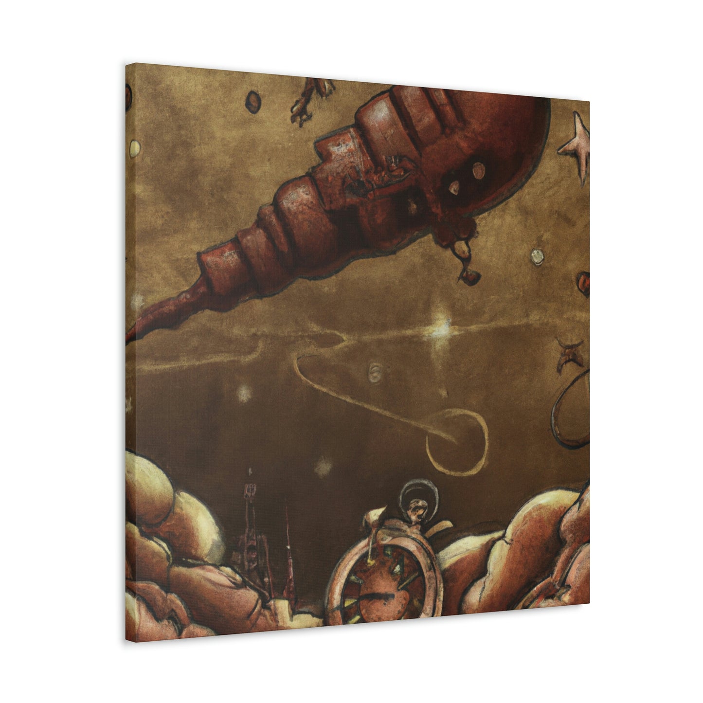 Meteor in Steampunk - Canvas