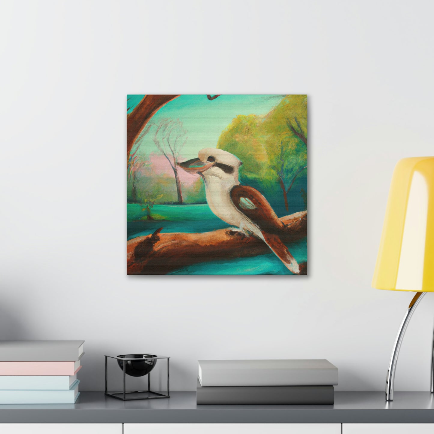 Kookaburra's Majesty Painting - Canvas