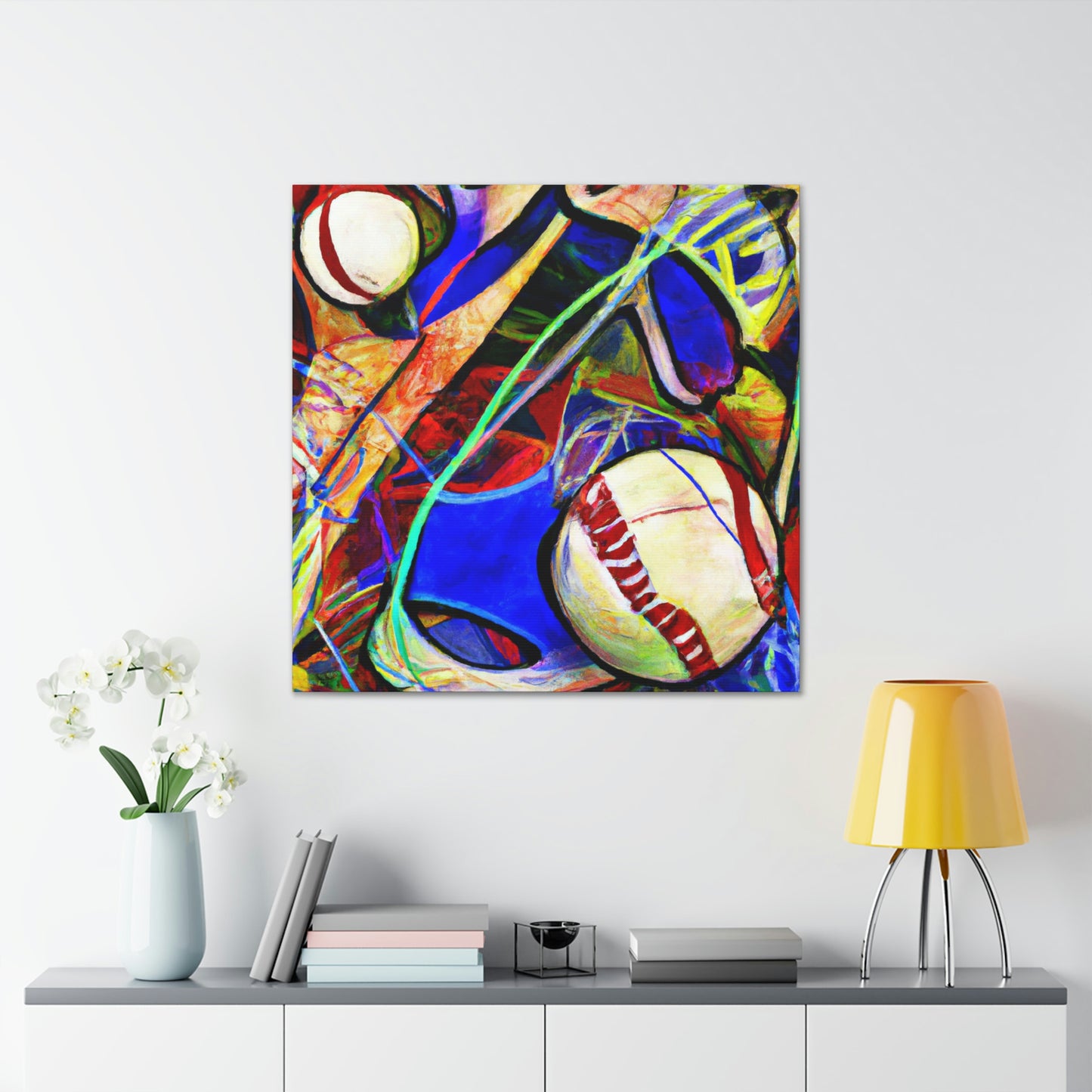 "Baseball: Expressionist Vision" - Canvas