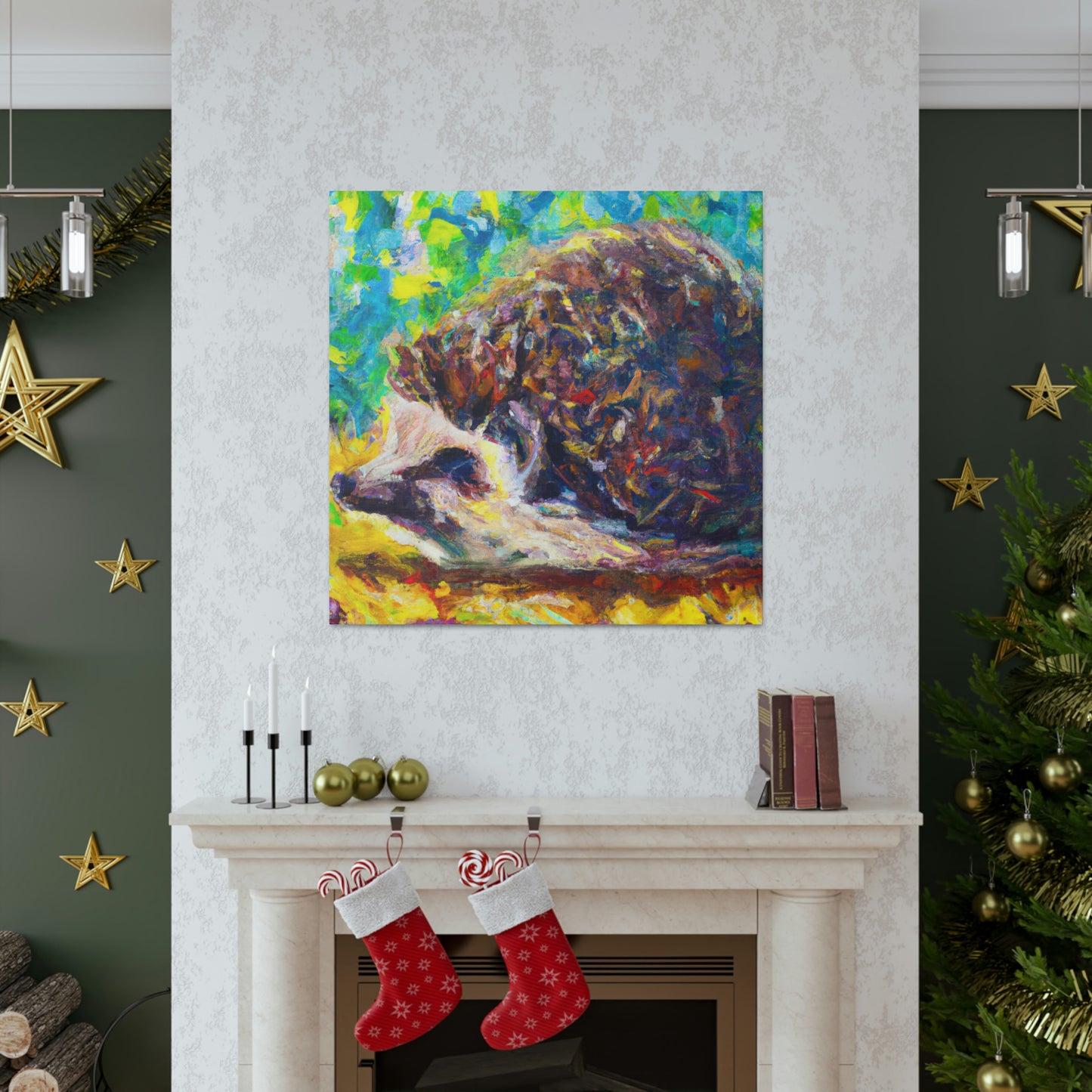 Hedgehogs In Impressionism - Canvas