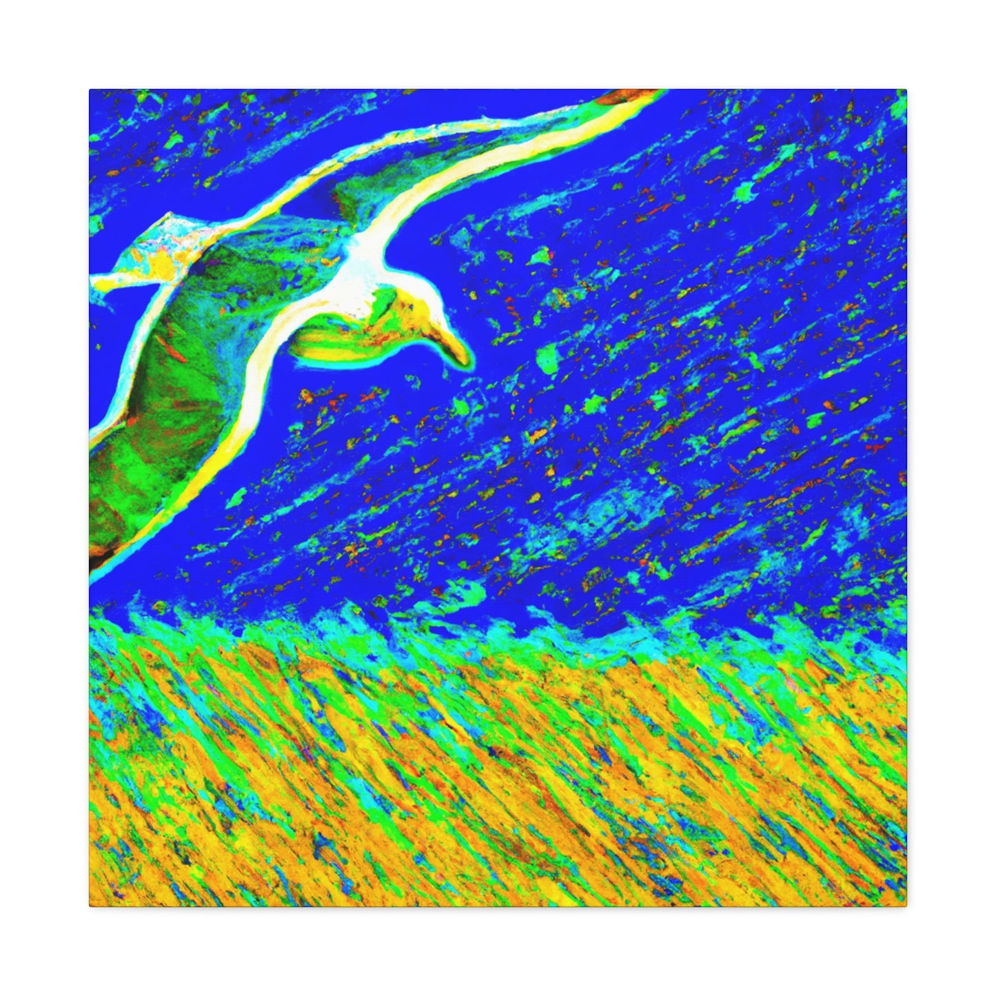 Seagulls on the Shore - Canvas