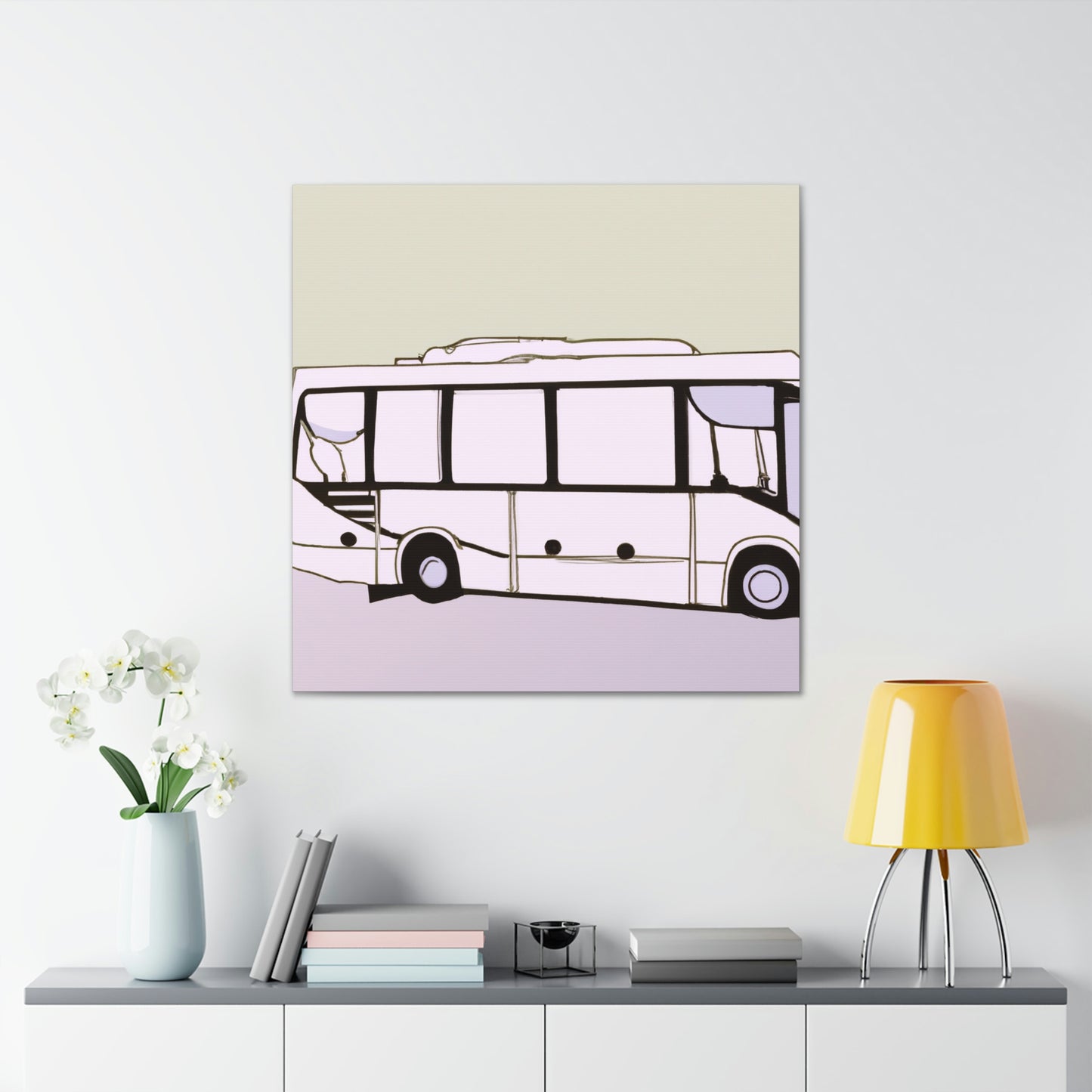 "Bus of Minimalism" - Canvas