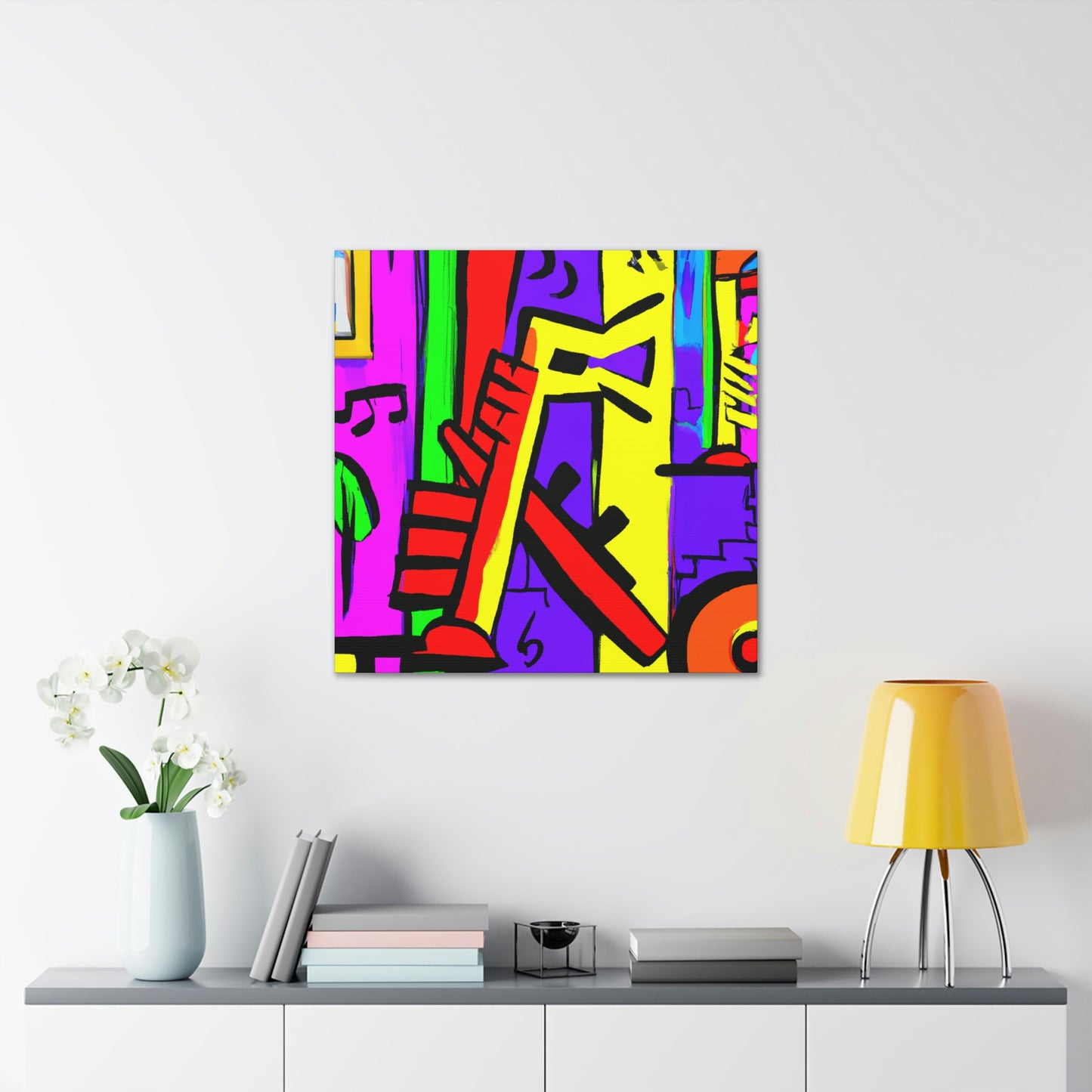 "Flute in Fauvist Hues" - Canvas