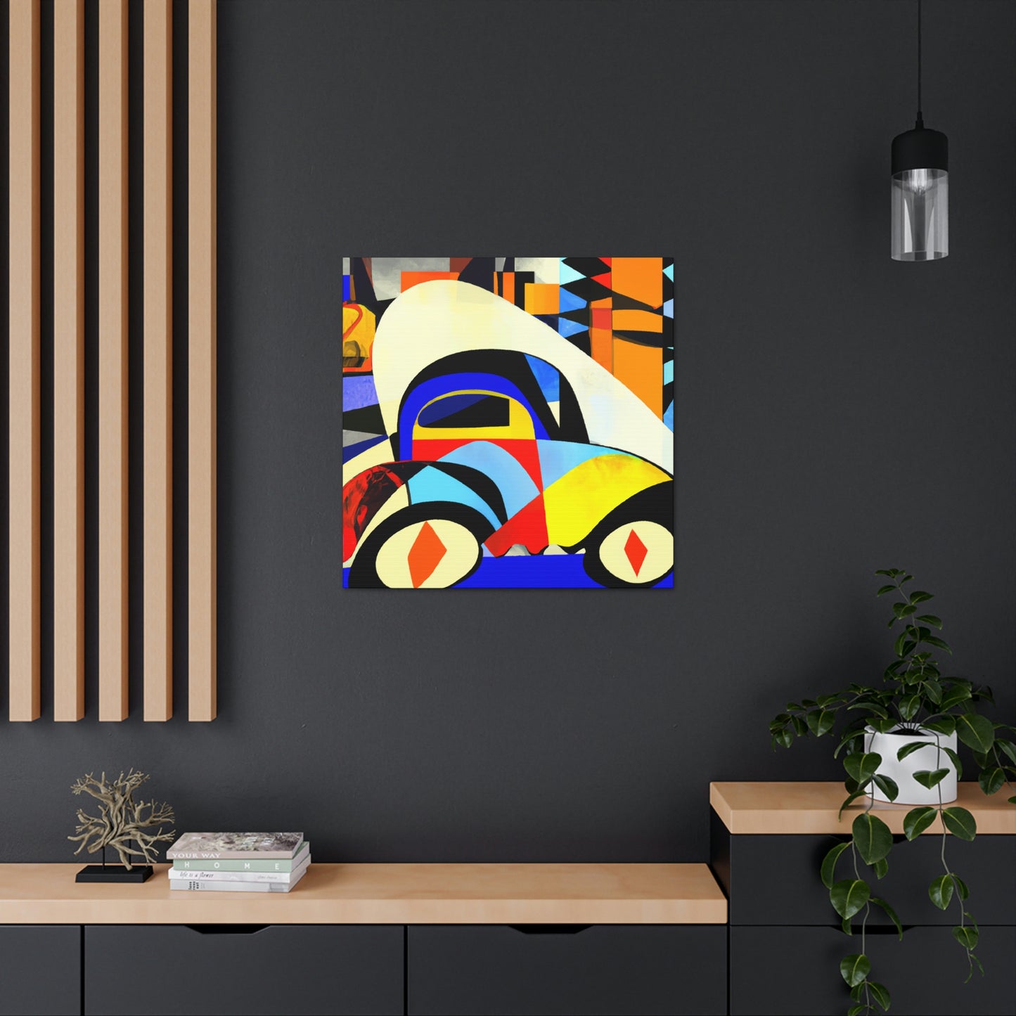 "Car in Minimalism". - Canvas