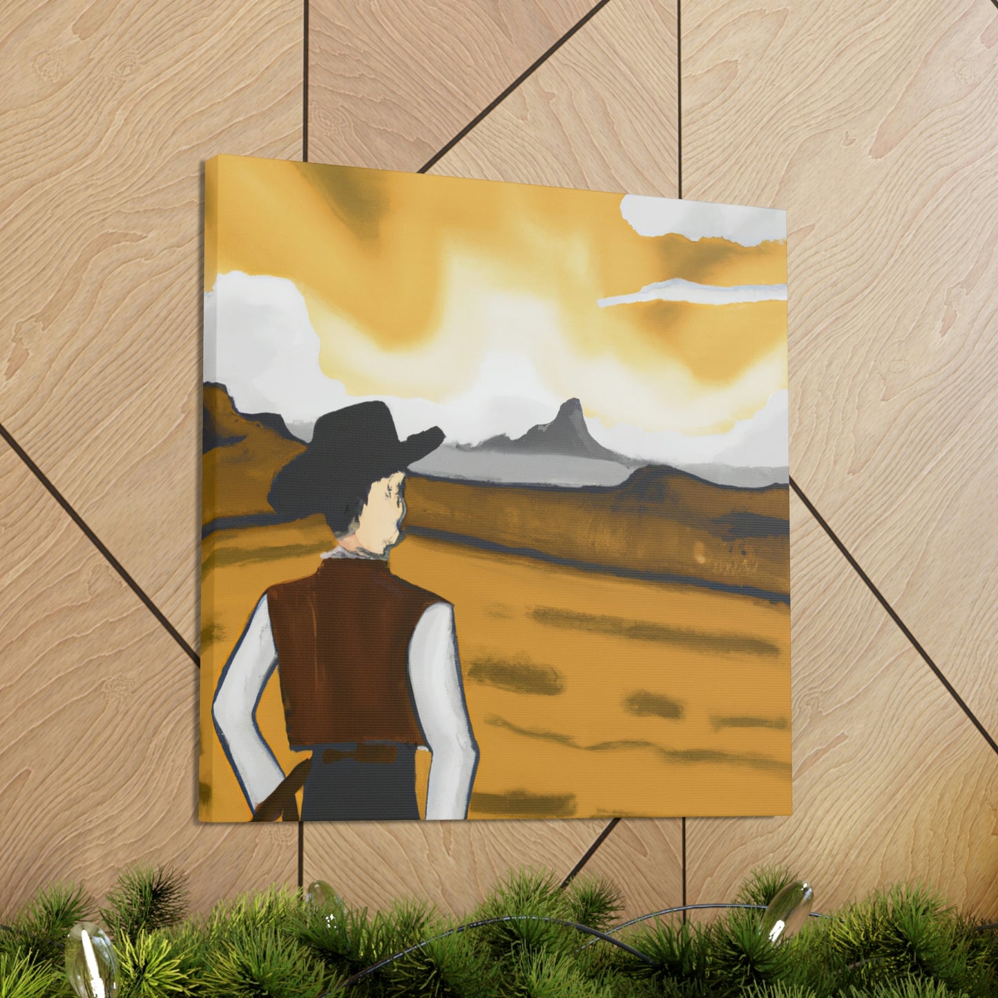 Rancher in Reflection - Canvas