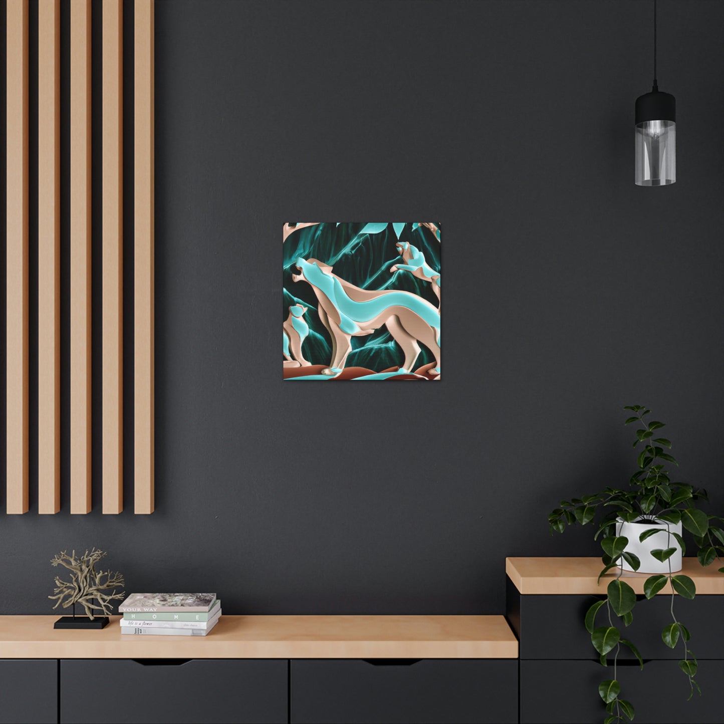 Puma in Art Deco - Canvas