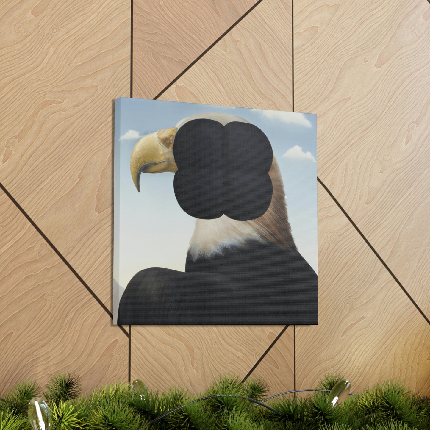 "Majestic Eagle in Flight" - Canvas