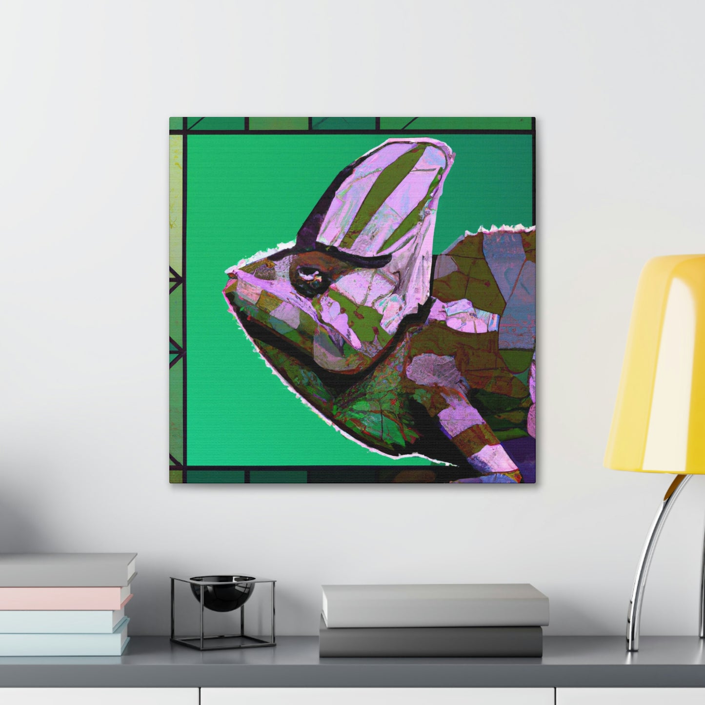 "Chameleon's Lush Veil" - Canvas