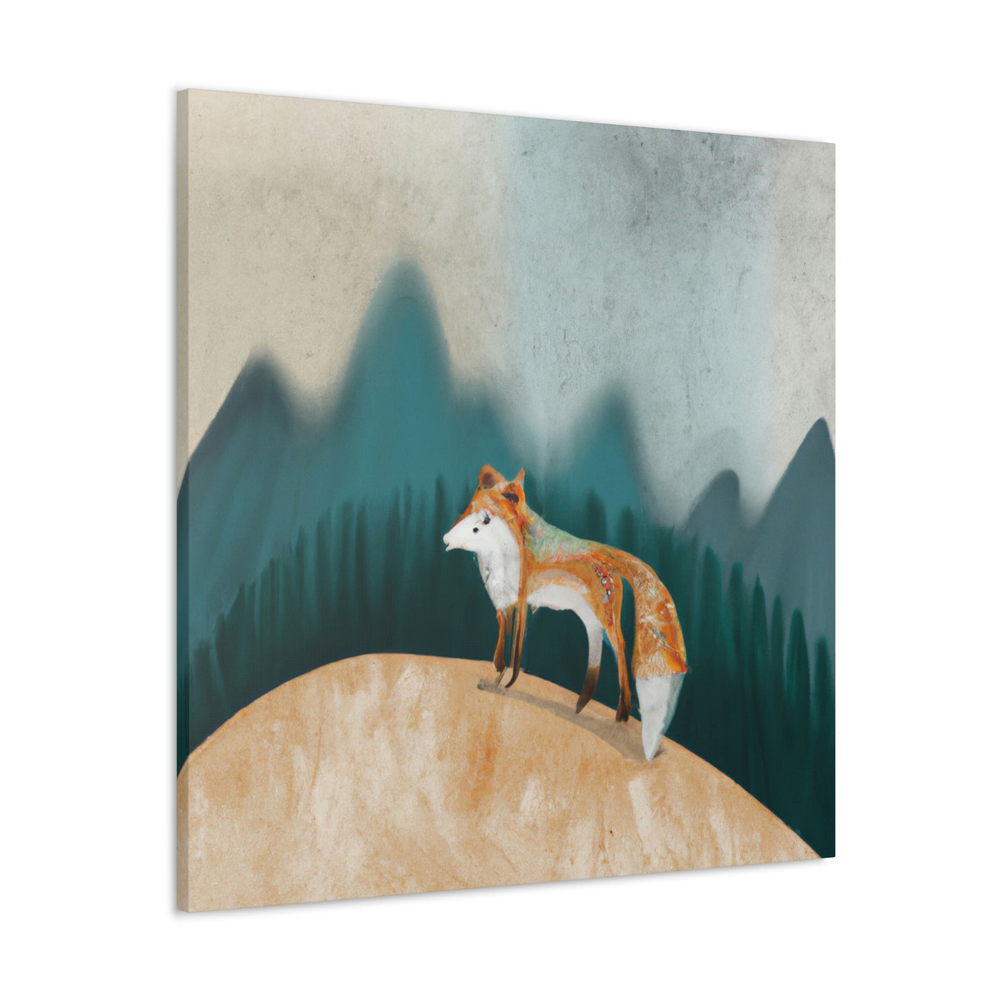 Fox On a Journey - Canvas