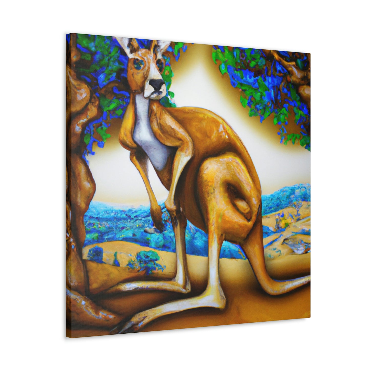 Kangaroo's Legendary Bounce - Canvas