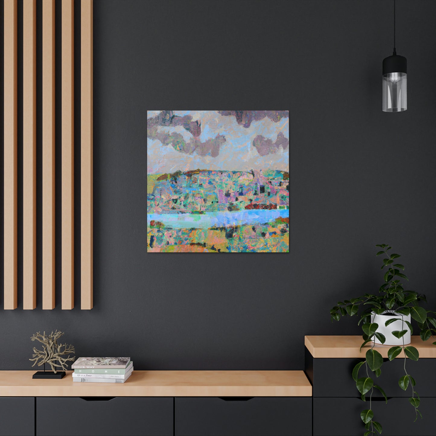 "Lakeside Abstraction Expression" - Canvas