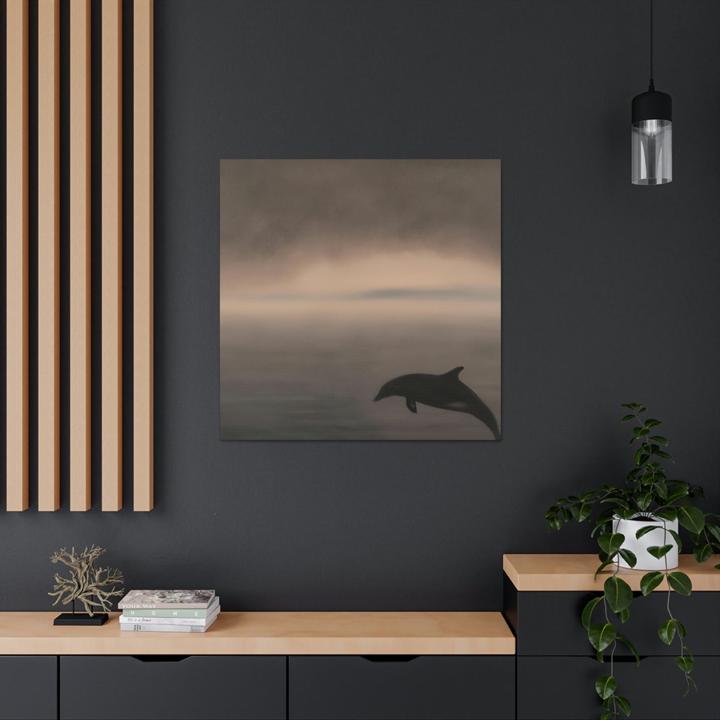 Dolphins in Neoclassicism - Canvas