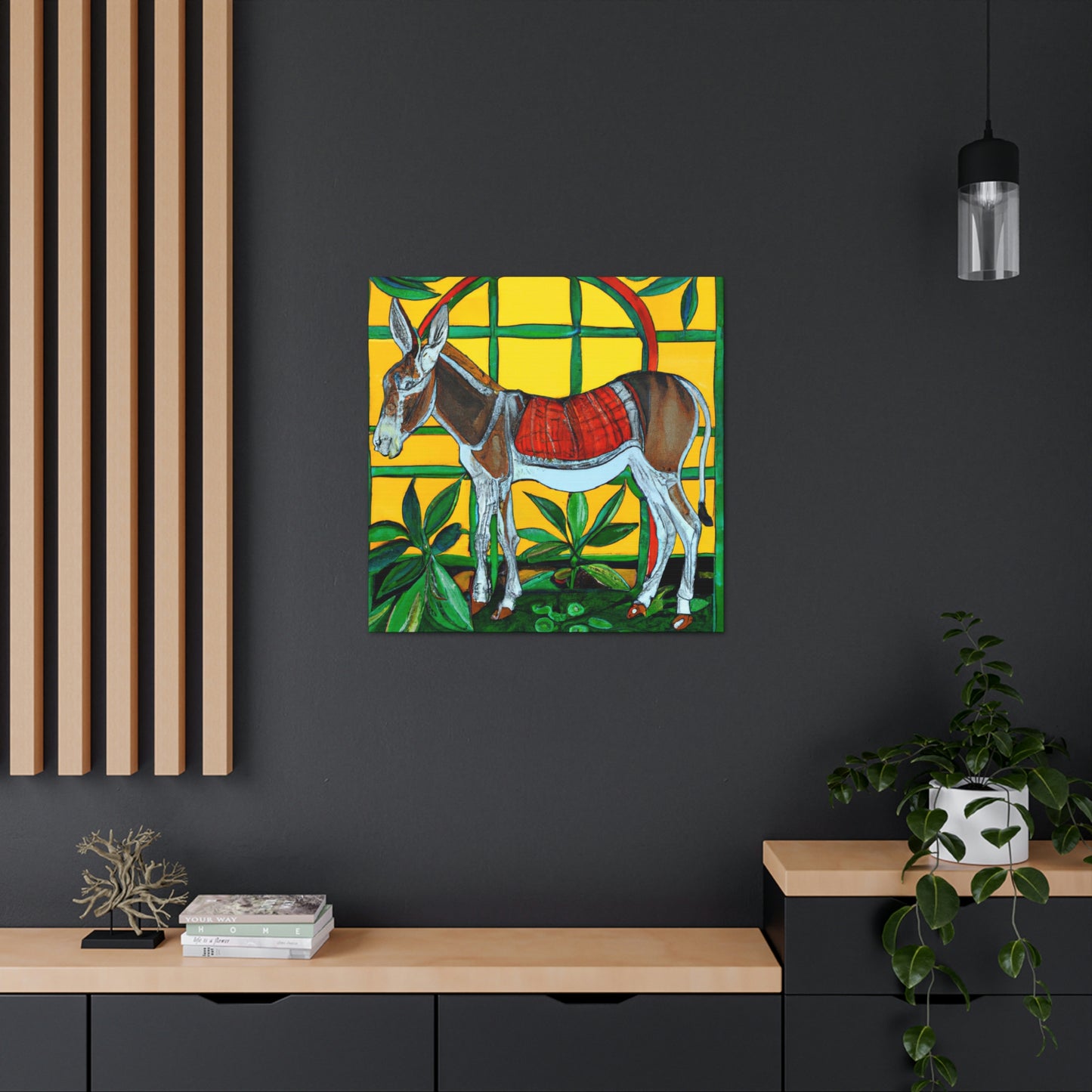 "Donkey in Art Nouveau" - Canvas