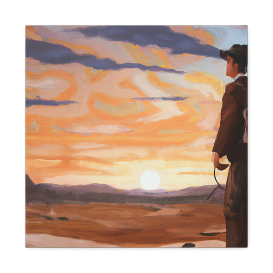 Western Desert Landscape - Canvas