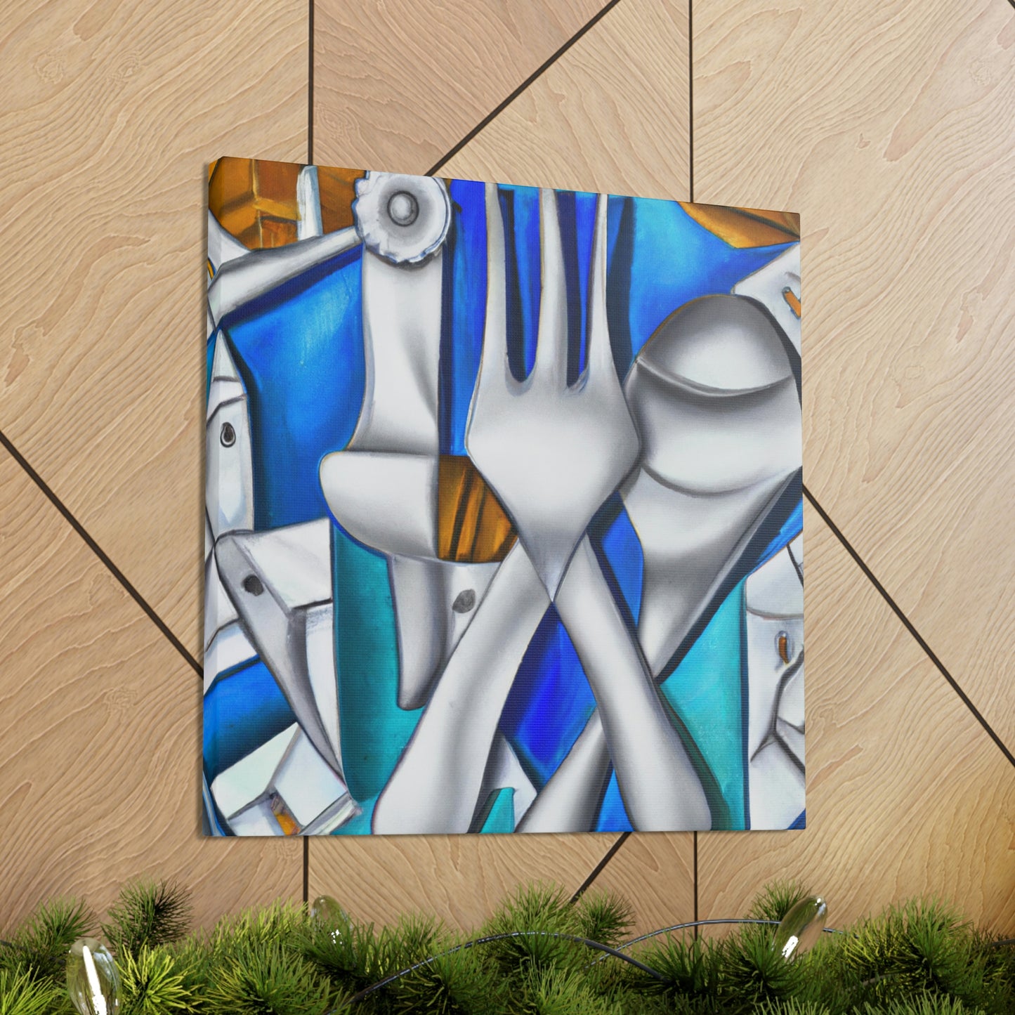 Silverware in Reflection - Canvas