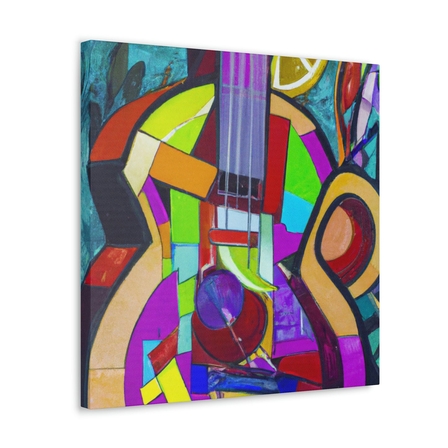 Mandolin in Moonlight. - Canvas