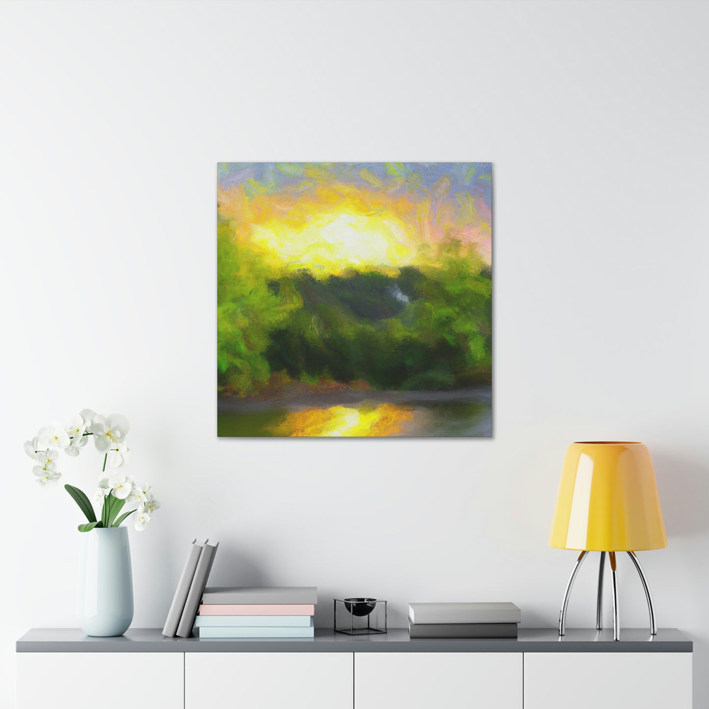 "Starry Sunrise Expanse" - Canvas