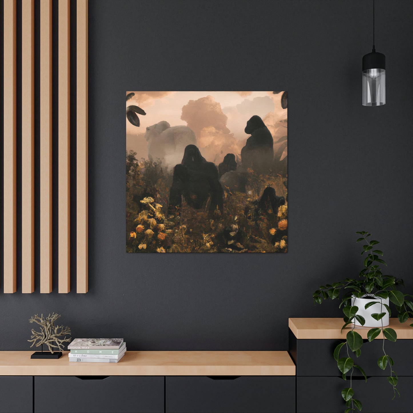 Gorilla in Gilded Frame - Canvas