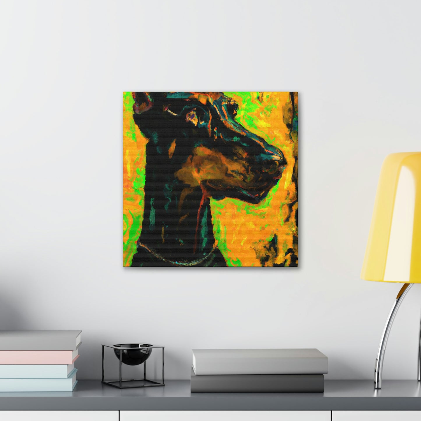 Doberman in Expressionism - Canvas