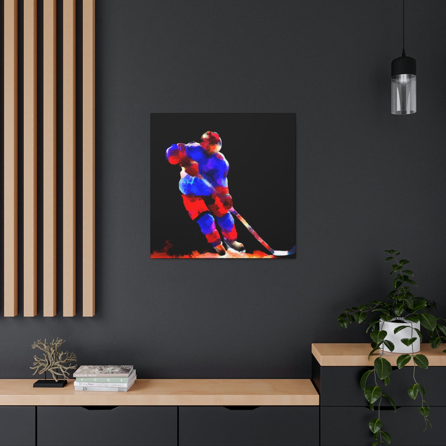 Hockey on Ice Art - Canvas