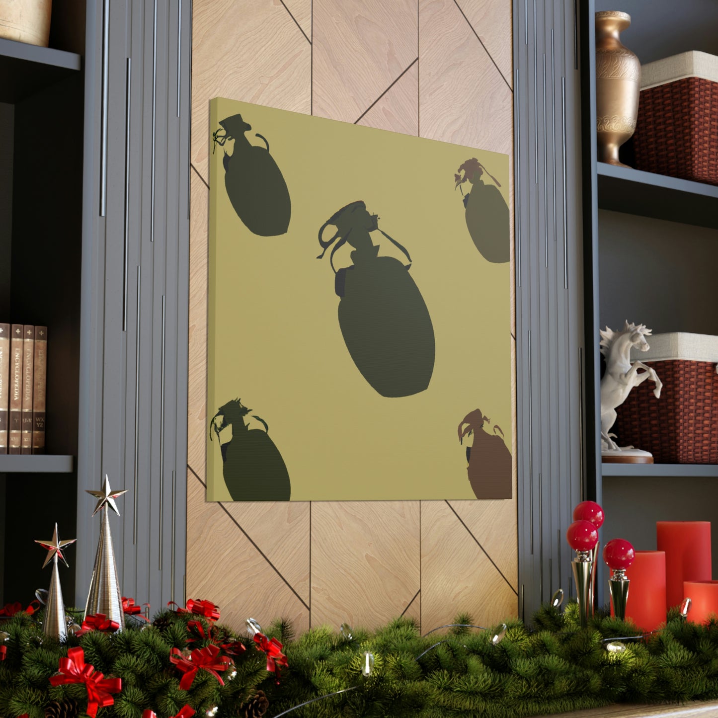 Grenades: Minimalist Art - Canvas