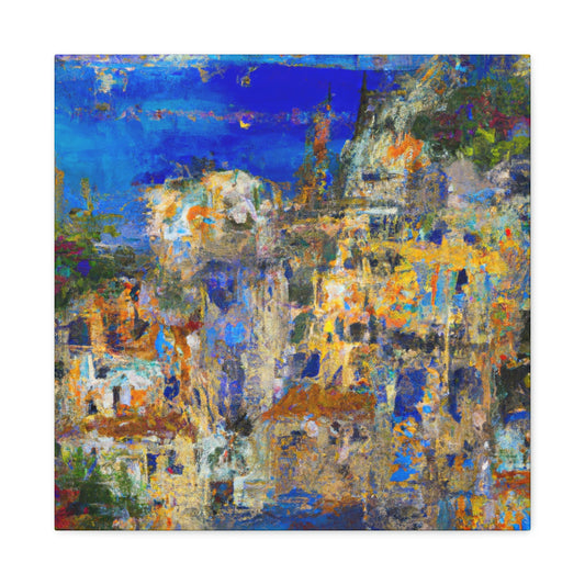 "Mediterranean Splendor Ablaze" - Canvas