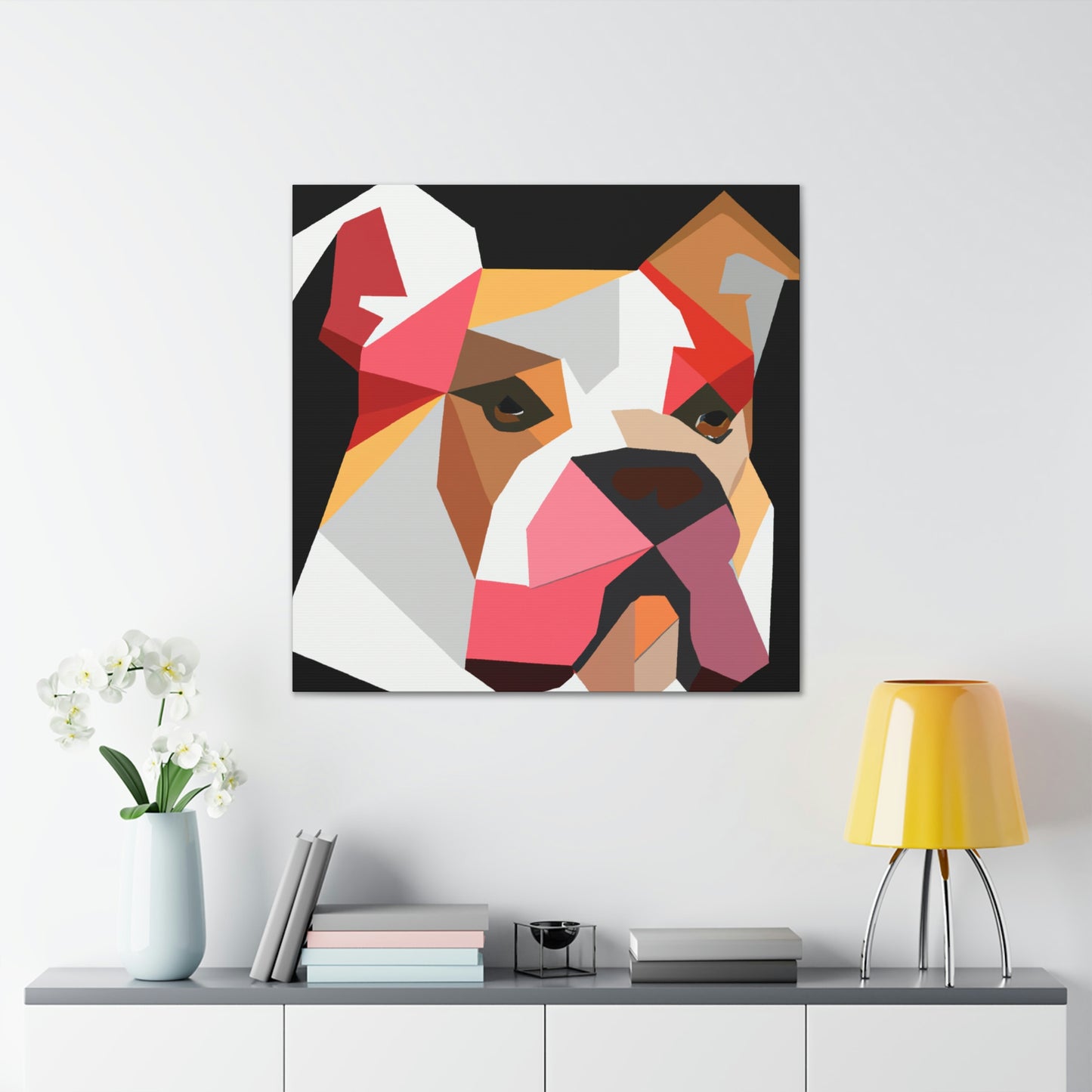 American Bulldog Minimalism - Canvas