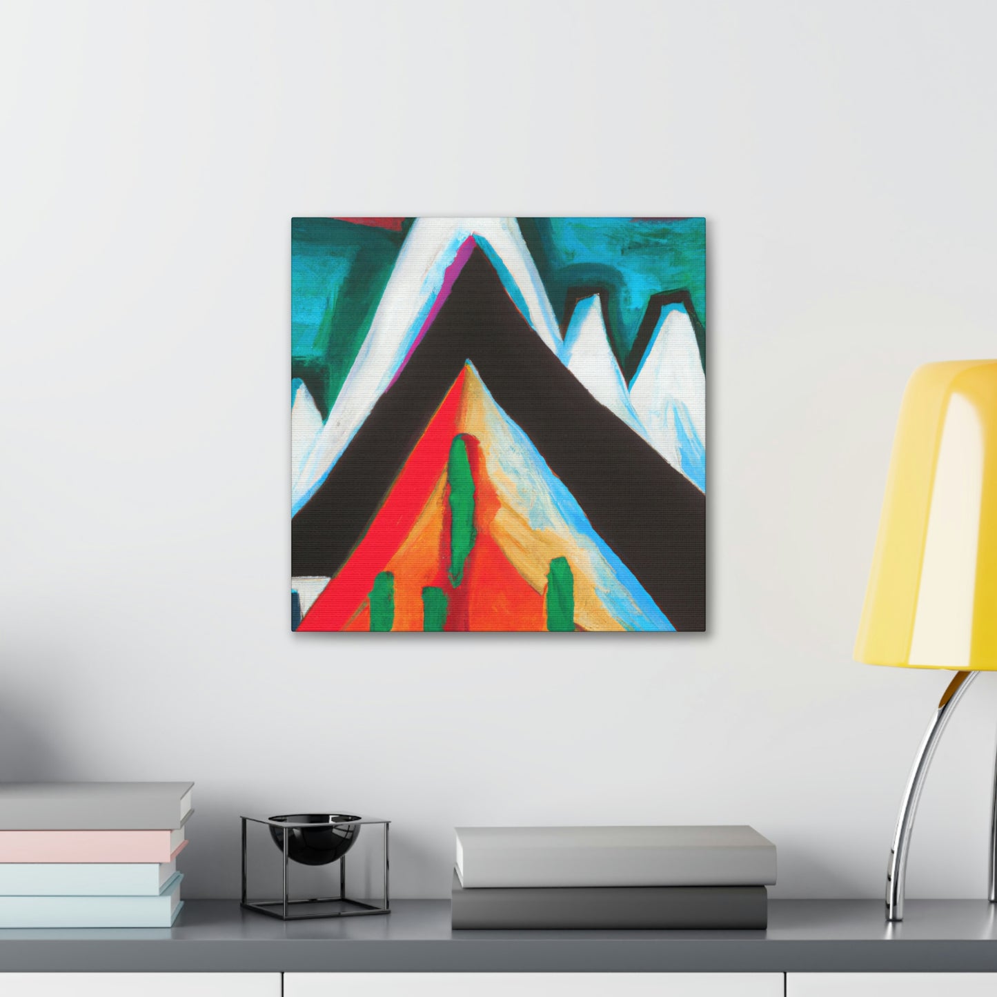 Mountain Abstract Expressionism - Canvas