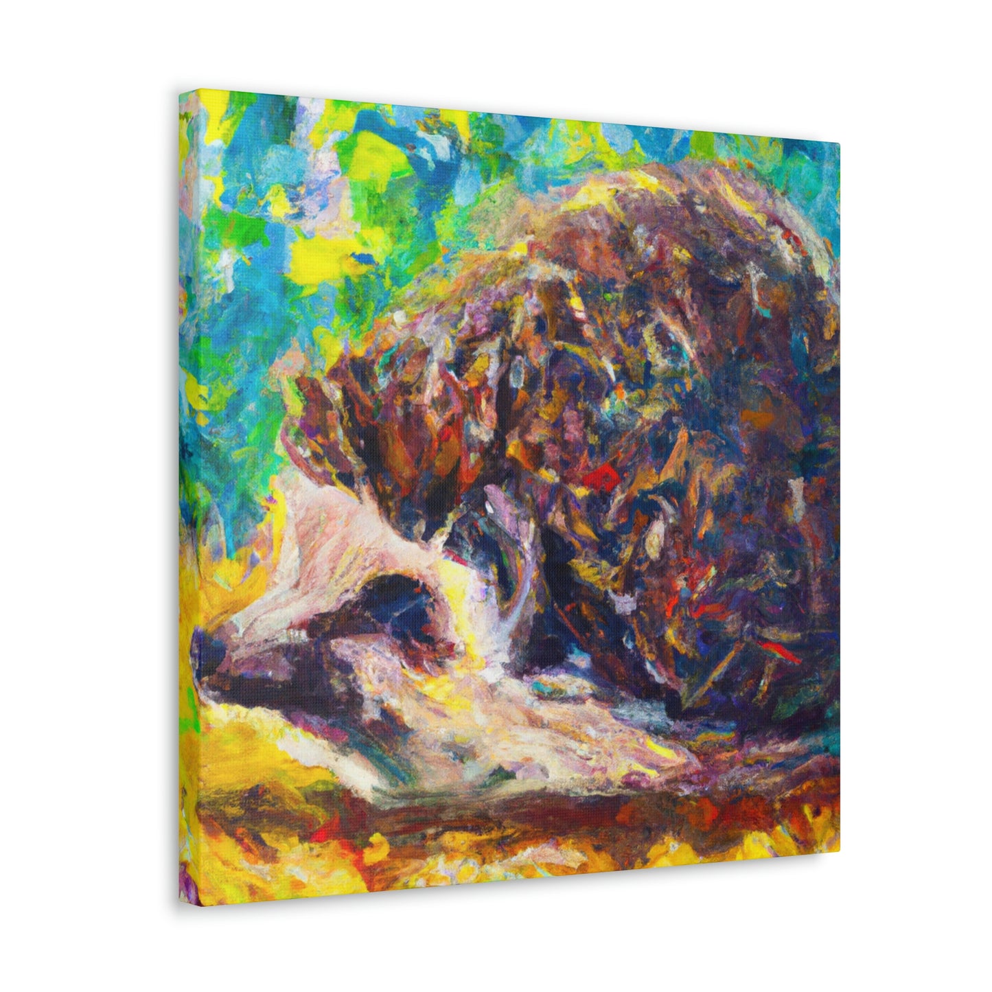 Hedgehogs In Impressionism - Canvas