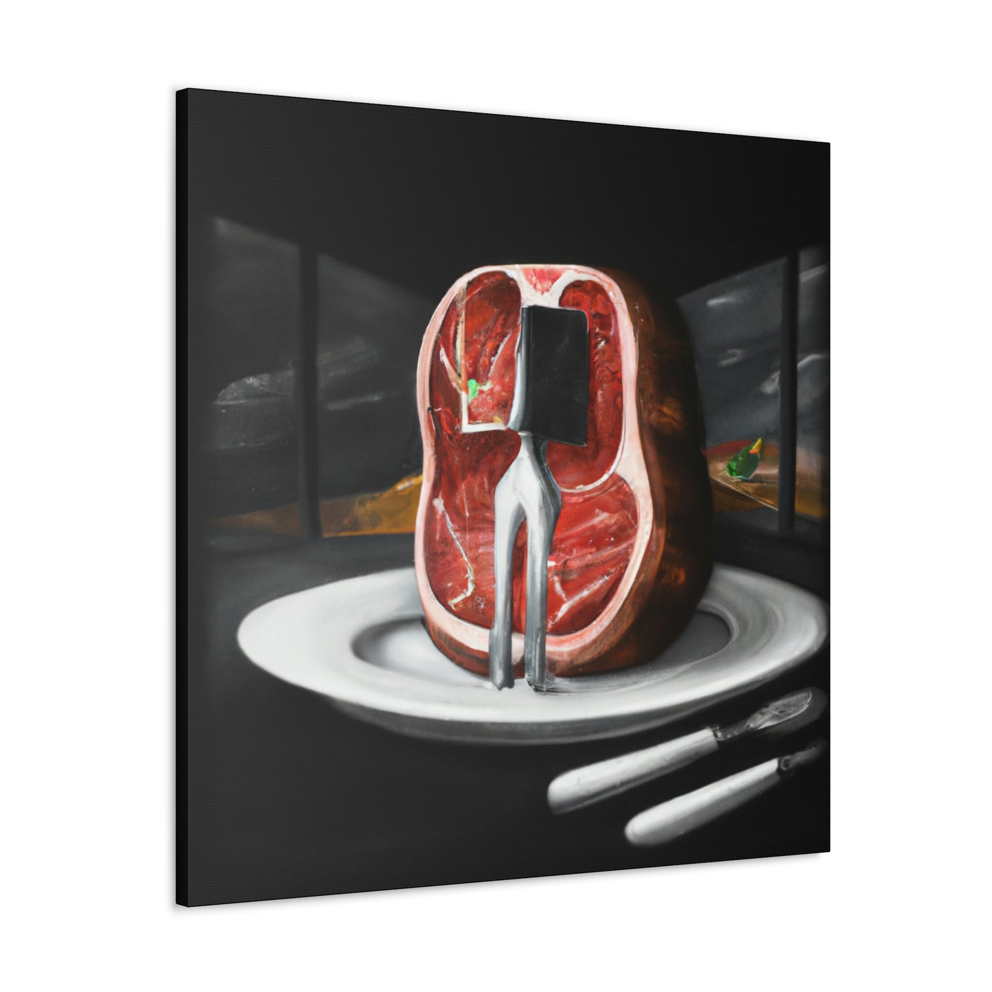 "Steak in Surrealism" - Canvas