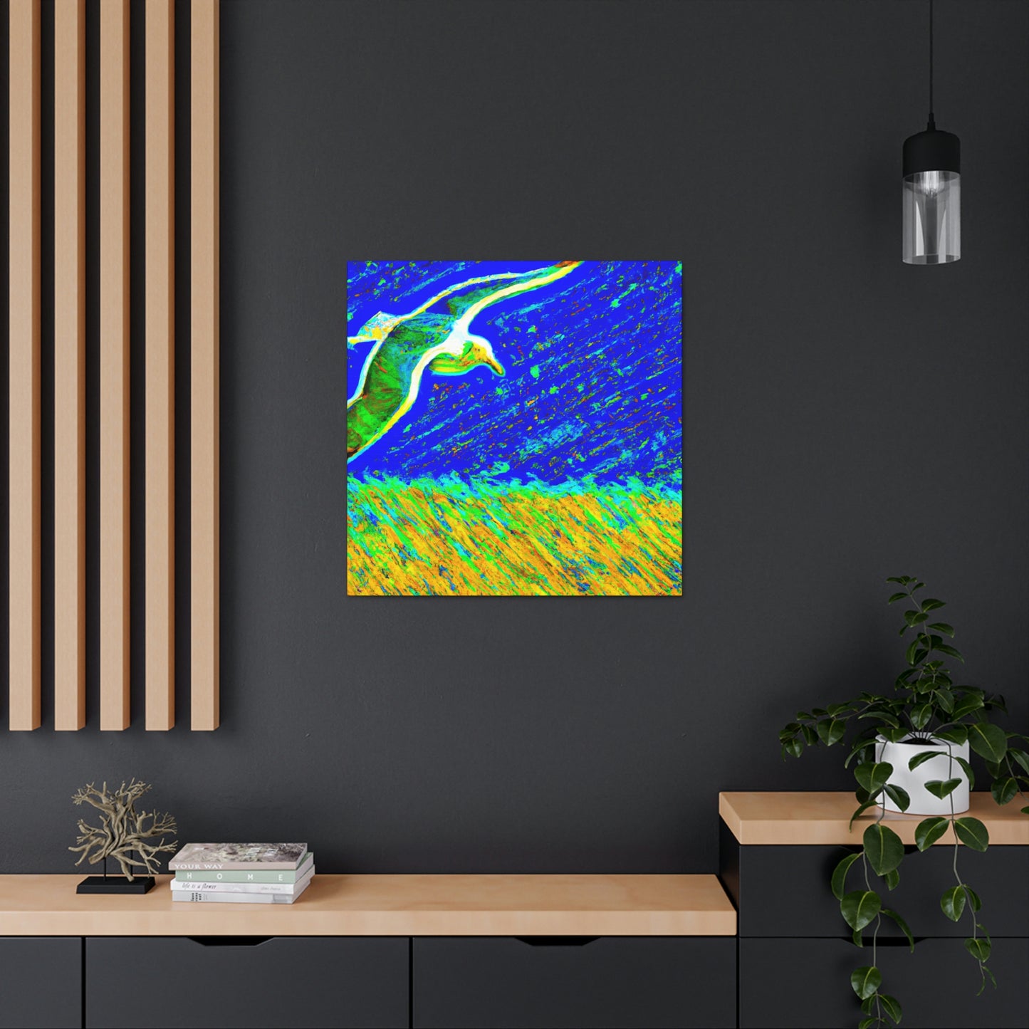 Seagulls on the Shore - Canvas