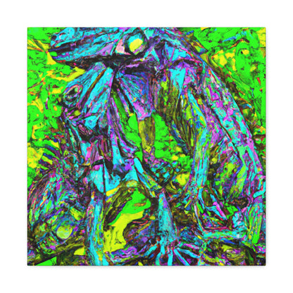 "Iguanas in Abstract". - Canvas