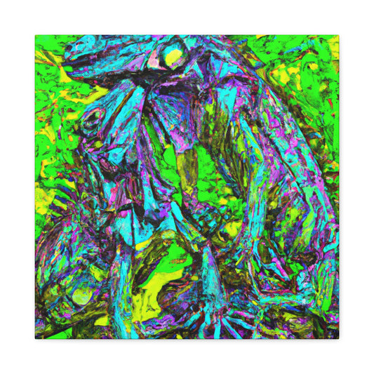 "Iguanas in Abstract". - Canvas