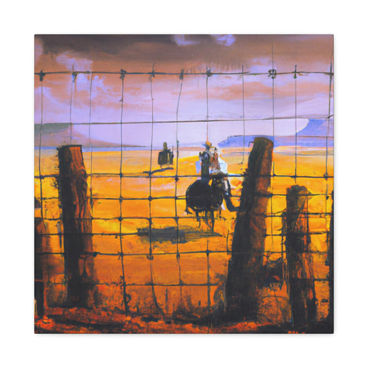 Barbed Wire Impressionism - Canvas