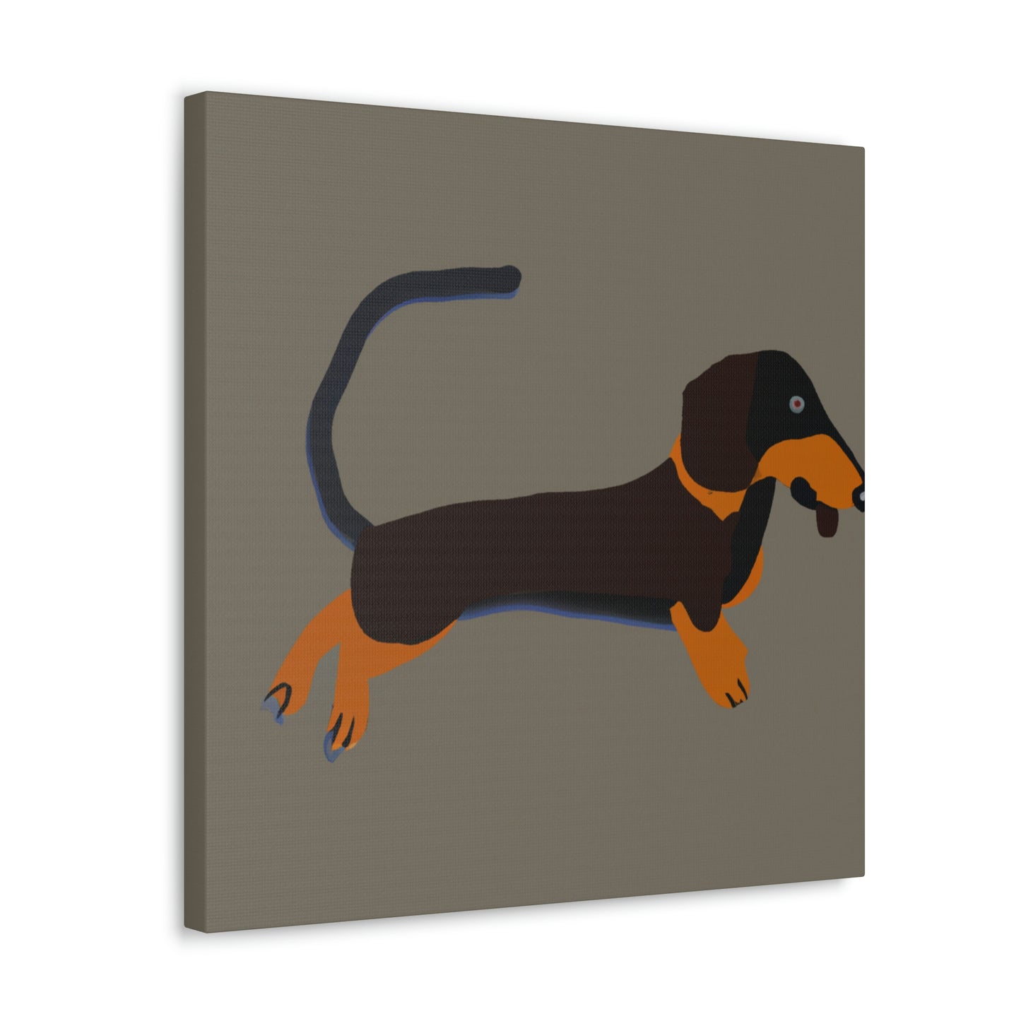 "Dachshund in Minimalism" - Canvas