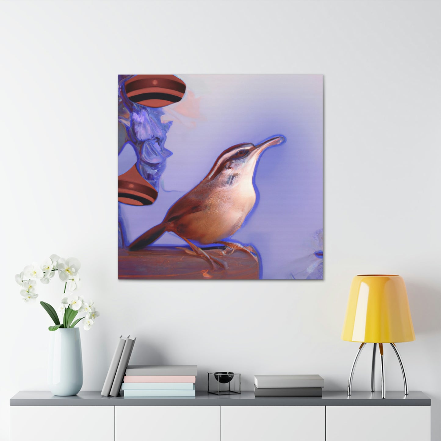 Carolina Wren Reflection - Canvas