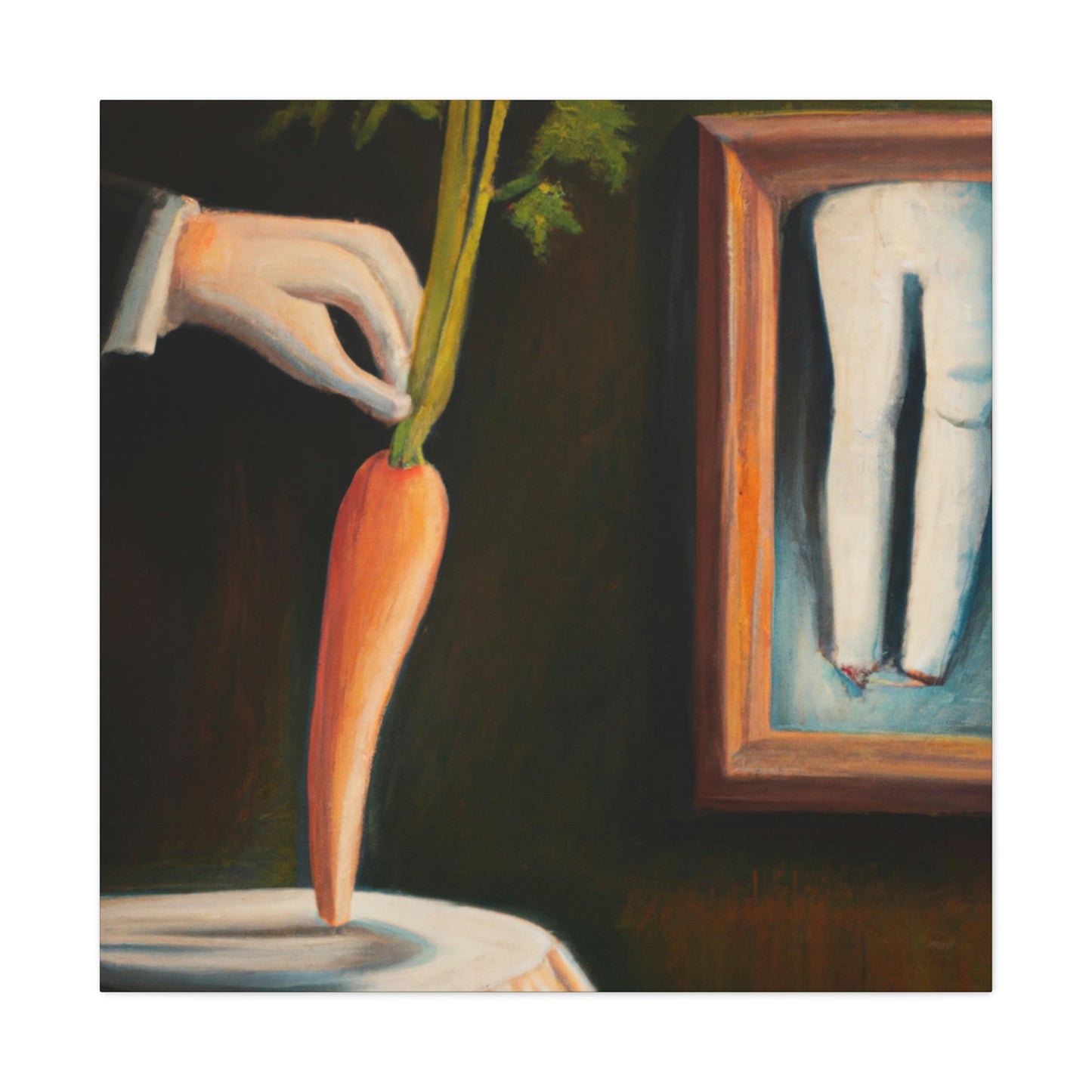 "Carrot Abstract Surrealism" - Canvas