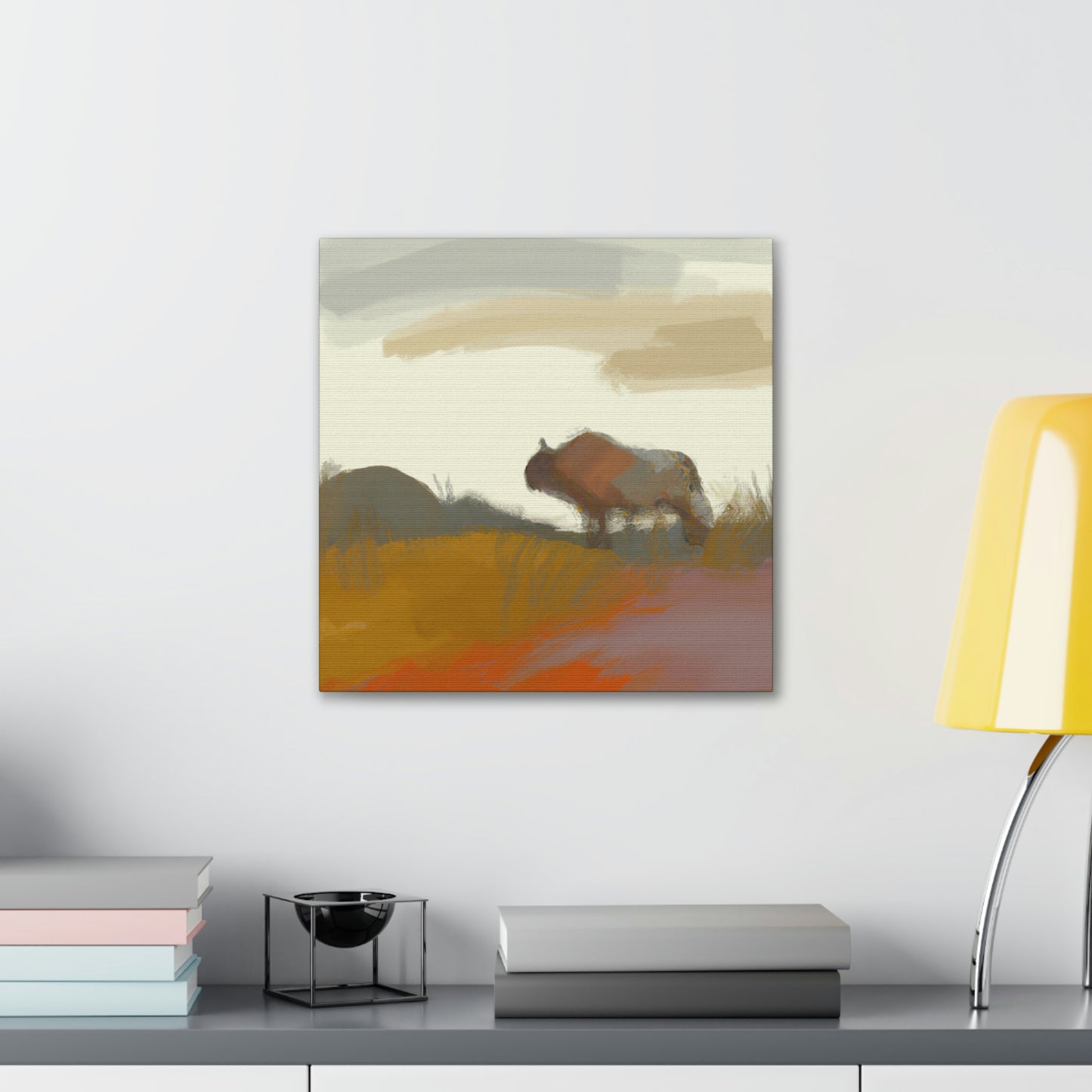 "Bison in Expressionism" - Canvas