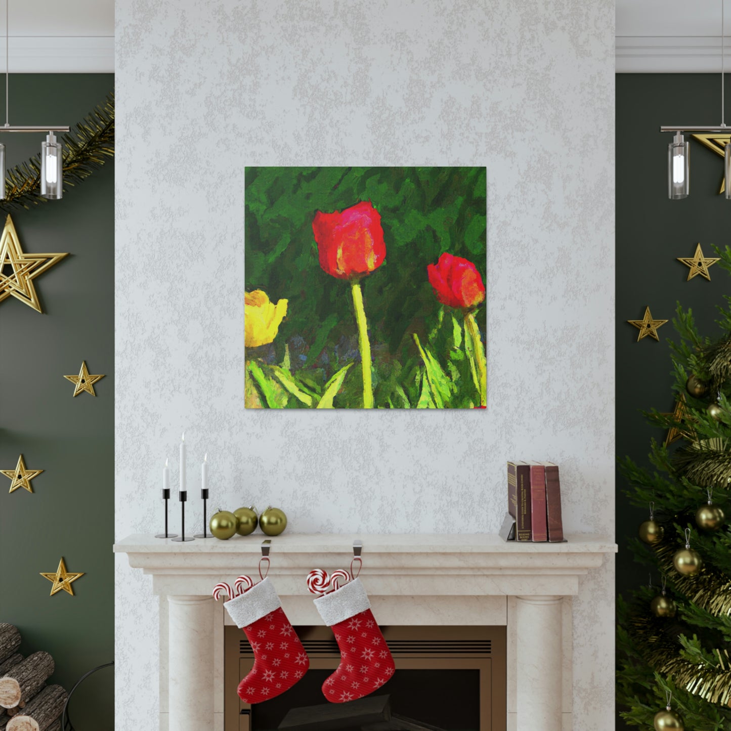 Tulips in Technicolor - Canvas