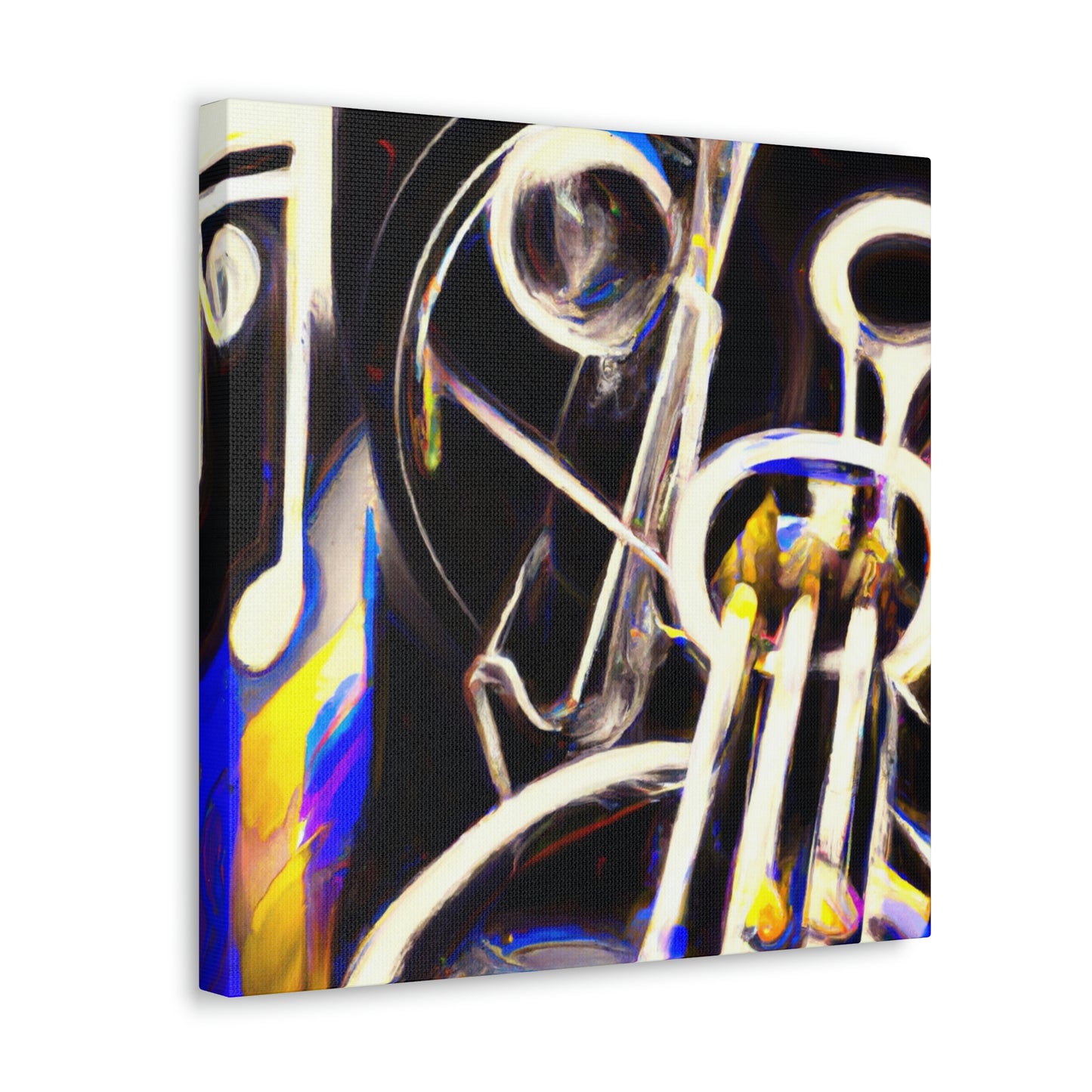 Trombone Abstract Expressionism - Canvas