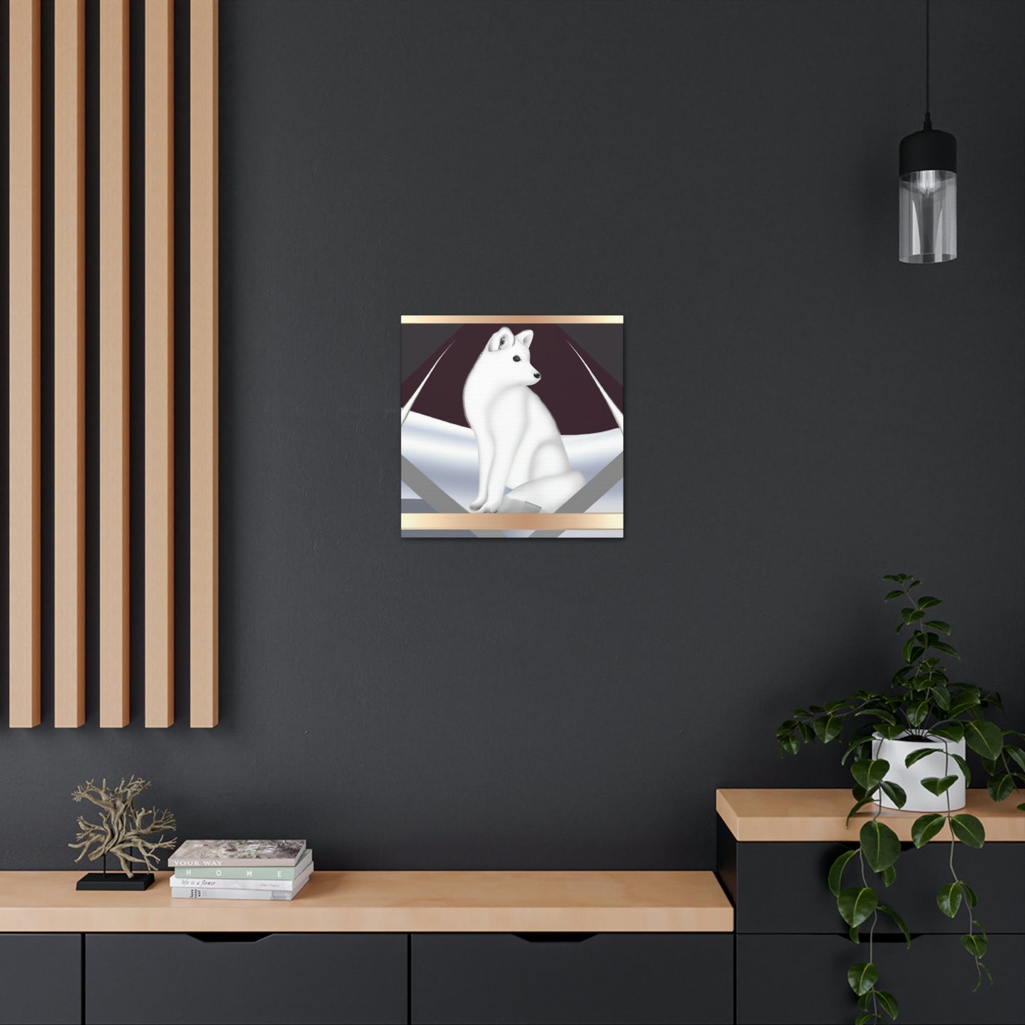 Frozen Fox Luster - Canvas