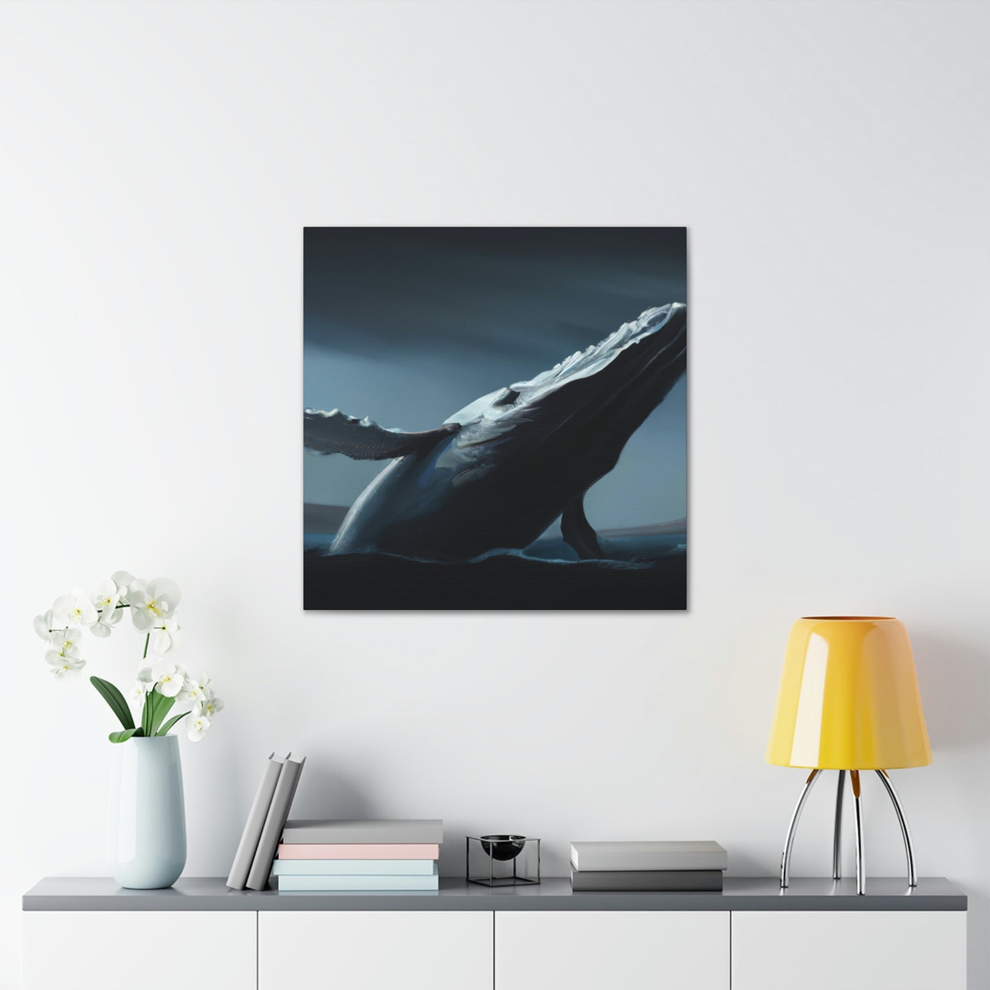 Humpback Whale in Neoclassicism - Canvas