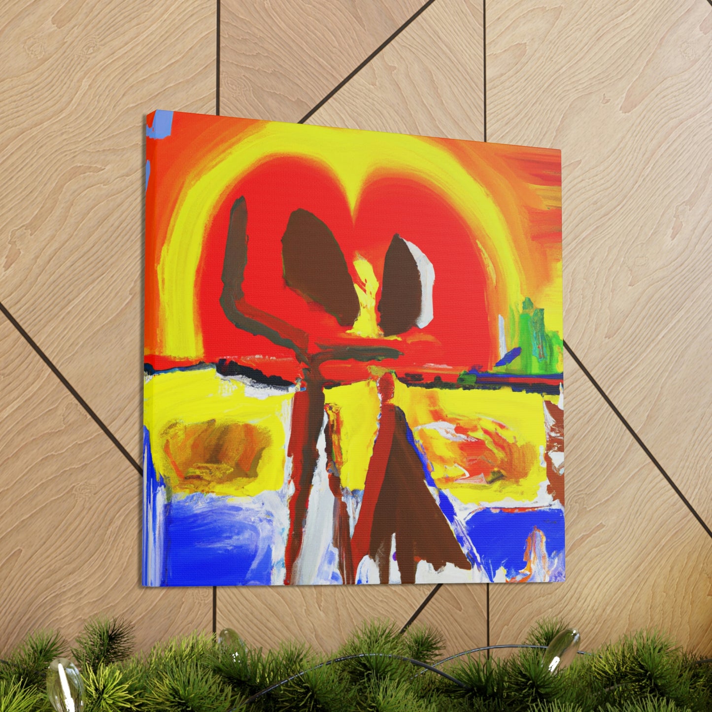 Love at Sunset - Canvas