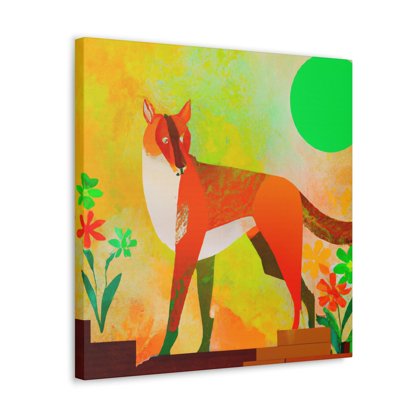 Dhole in Art Deco - Canvas