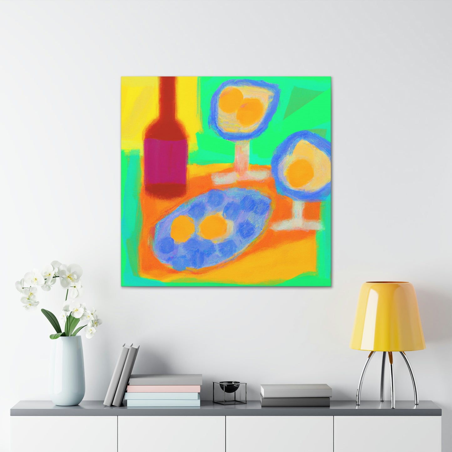 "Eggs in Fauvist Hues" - Canvas