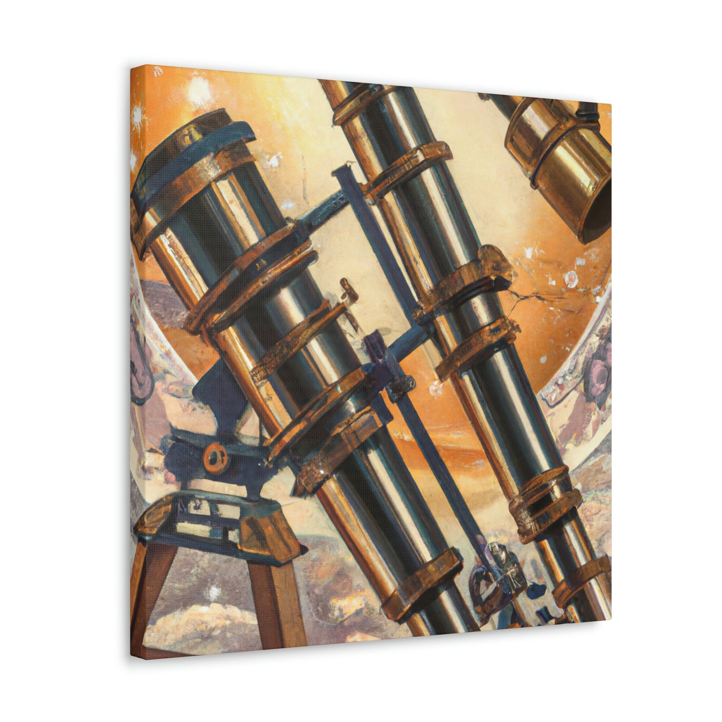 "Stargazing Telescopes Dream" - Canvas