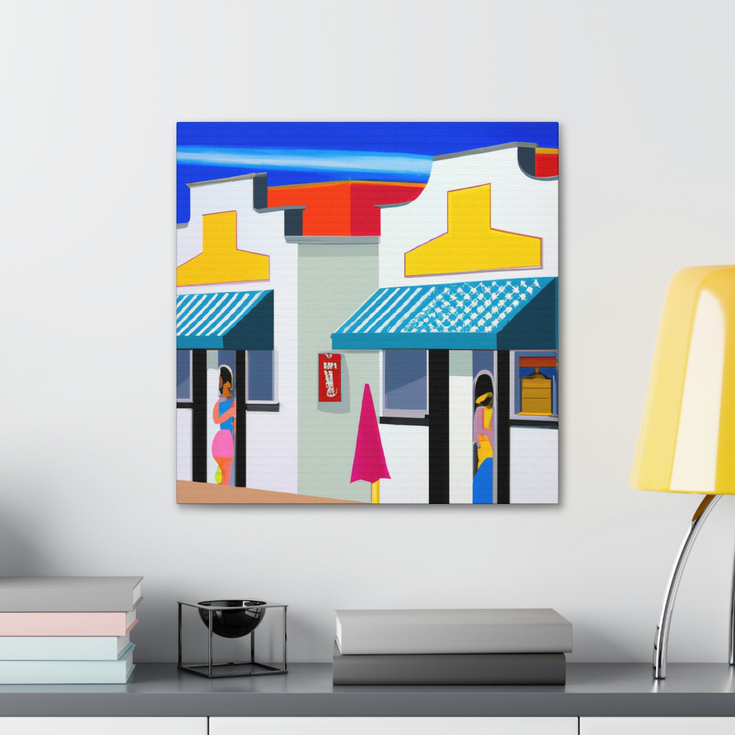 "Sparkling Beach Boutiques" - Canvas